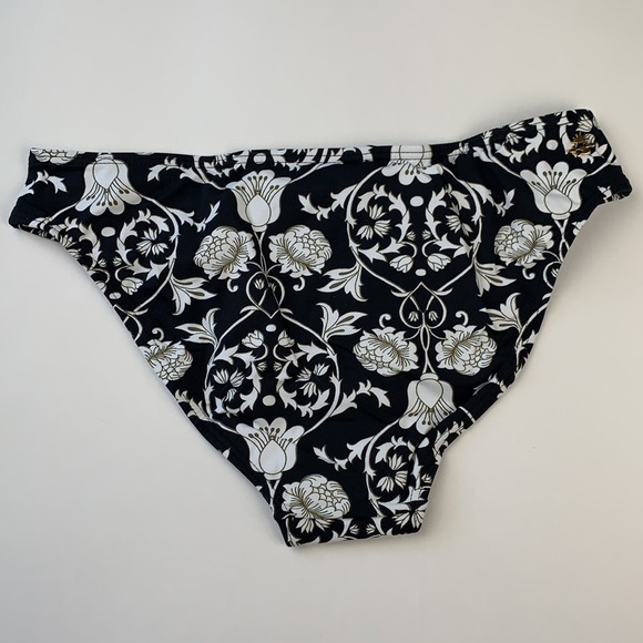 NWT Black & White Floral Print String Bikini Cia Maritima - Picture 8 of 10